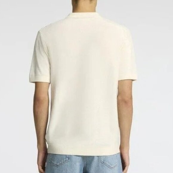 Selected Homme Cream with Multi Striped Knitted Shirt - Picture 2 of 2